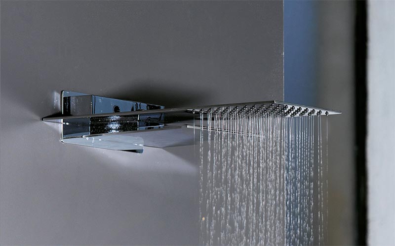 soffione doccia a cascata con ugelli anticalcare soffione a pioggia a incasso in acciaio inox Soffione doccia a pioggia 20 cm quadrato 