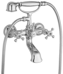 Delò - rubinetto vasca con-kit doccia EVA - cod. 3007009