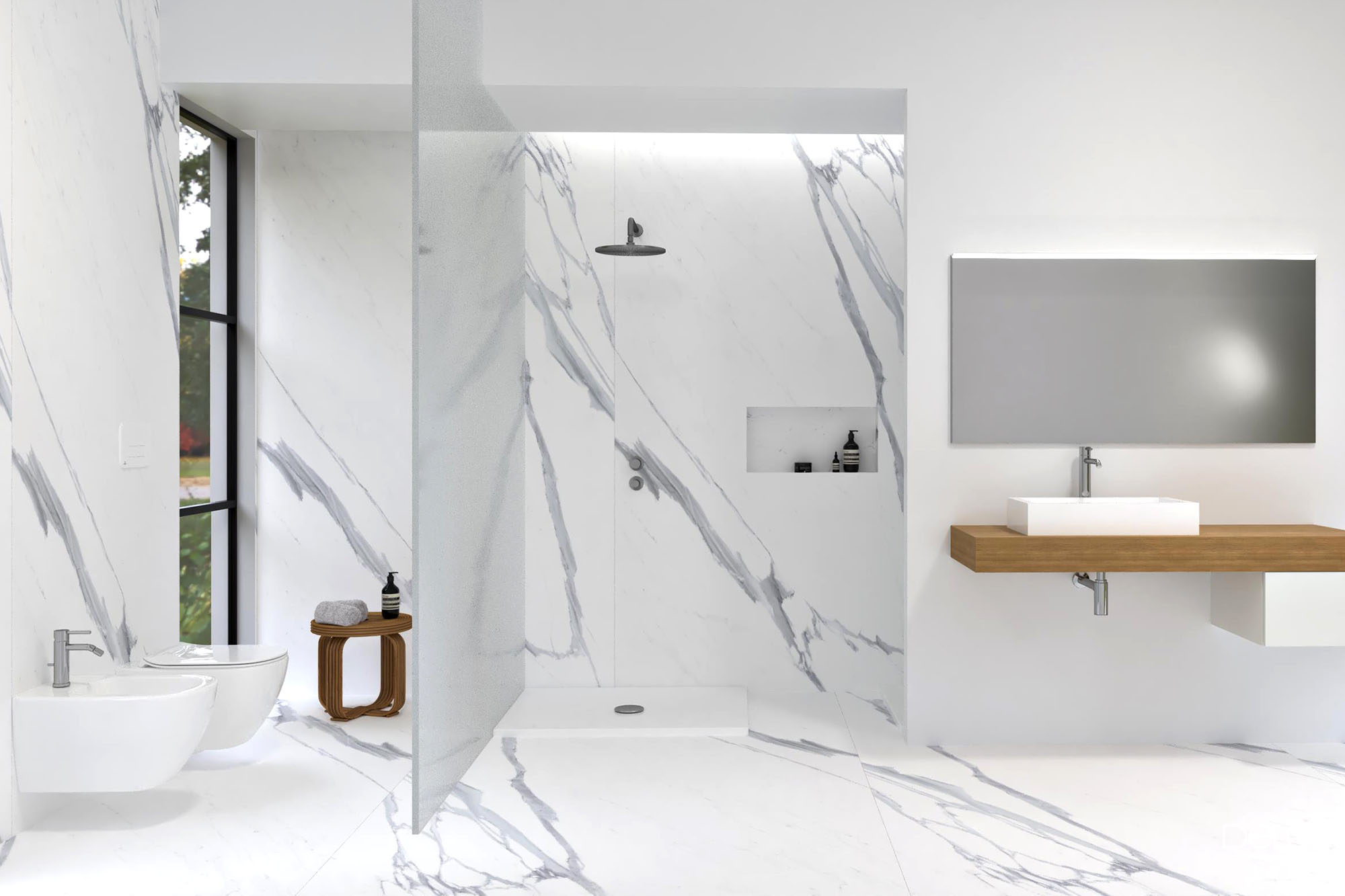 sifoni a vista - bagno bianco - delo magazine