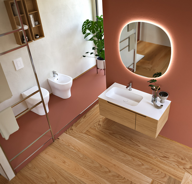 Delo - bagno stile contaminazione - rubinetteria serie maya