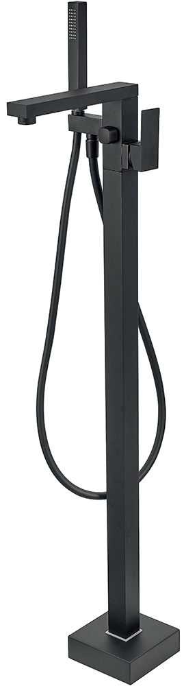 Delò DADO miscelatore a pavimento per vasca da bagno nero opaco 3001926