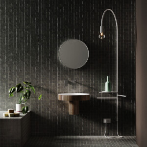 Delo miscelatore lavabo 2 pezzi nero opaco DADO cod. 3001913 - foto ambientata 2