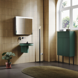 Delo miscelatore lavabo 2 pezzi nero opaco DADO cod. 3001913 - foto ambientata 1