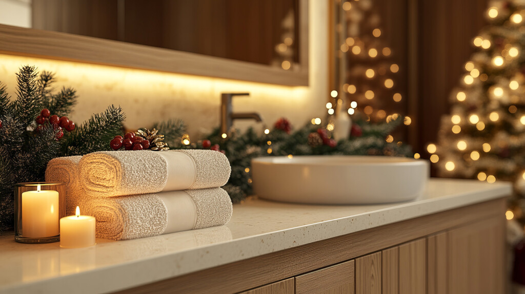Delo blogpost atmosfera natalizia - bagno decorato natale