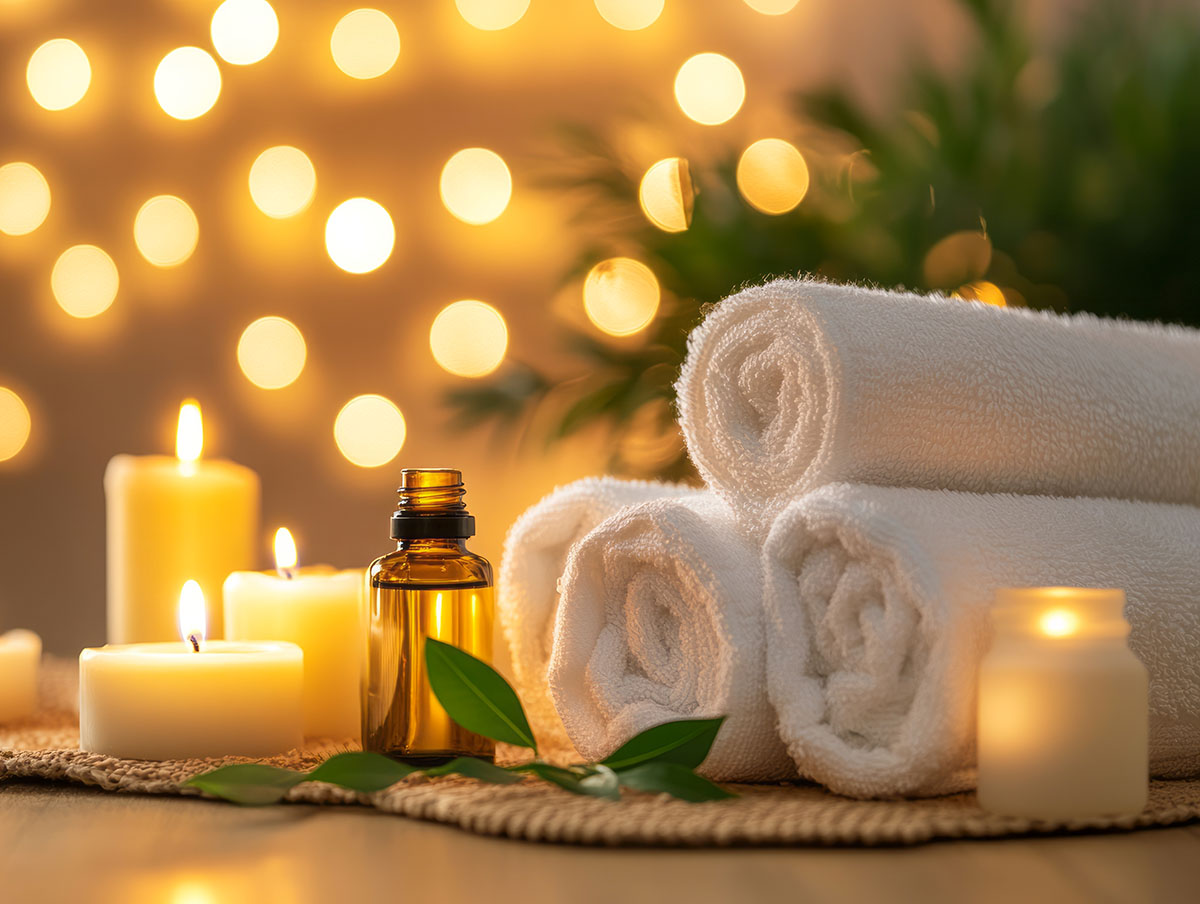 Delo blogpost atmosfera natalizia - profumo ambientre candele asciugamani