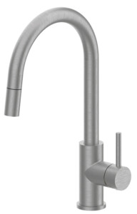 Delo Style miscelatore cucina collo a cigno doccetta estraibile inox 316 - 3005853