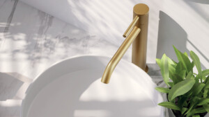 Delo miscelatore da lavabo Tonda slim medio - oro scuro 3022013OS