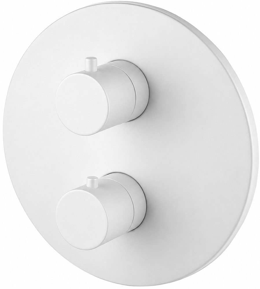 Delo Miscelatore Termostatico incasso doccia TONDO bianco opaco - corpo esterno 3012710